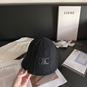 Celine Black Bucket Hat